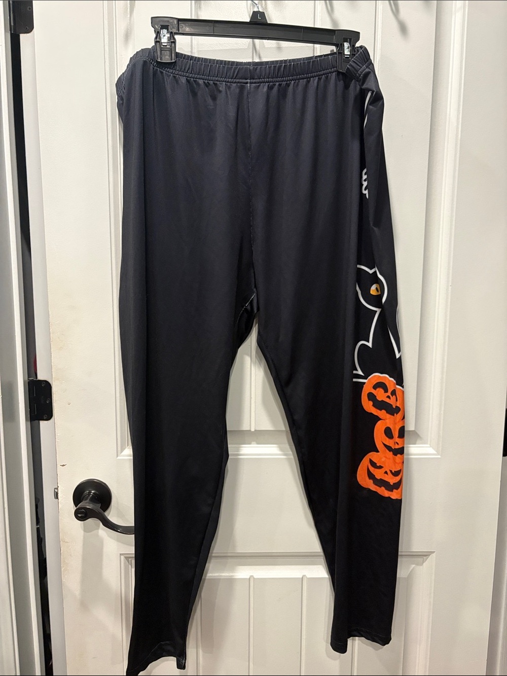 Womans 3xl Black Halloween Pumpkin Graphic leggings